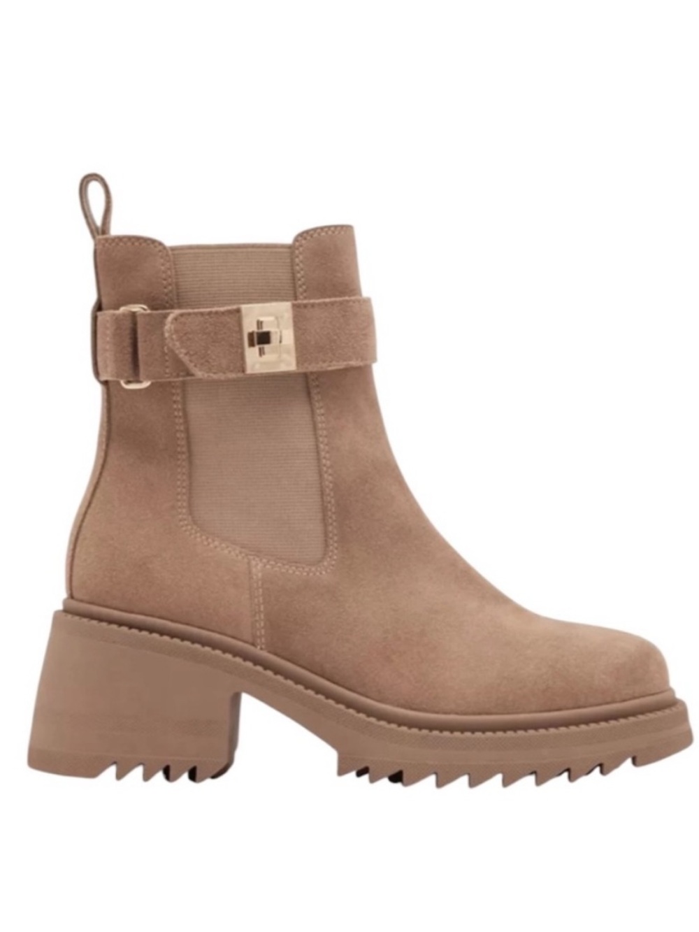 NWT Steve Madden Gates Suede Lug Sole Ankle Boots
